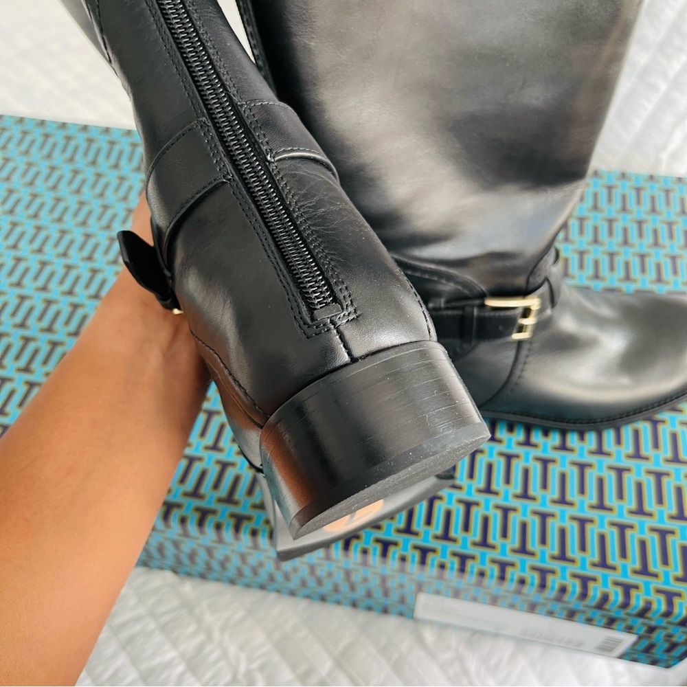 Tory Burch Black Leather Boots - Picture 4 of 7